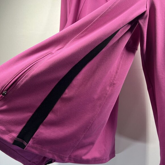 T By Talbots Sun Protection UPF 50 Large Full Zip Jacket Stretch Pink Pockets - Picture 7 of 13